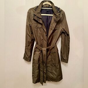 Tahari Olive Green Trench Coat